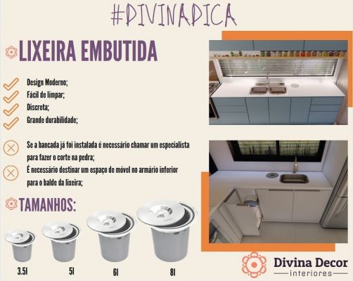 lixeira embutida lixeira embutida